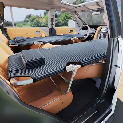 Vehicle-mounted inflatable bed car non-rear rear seat bed