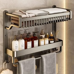 タオル掛けのトイレの置物は穴を開けないでください。