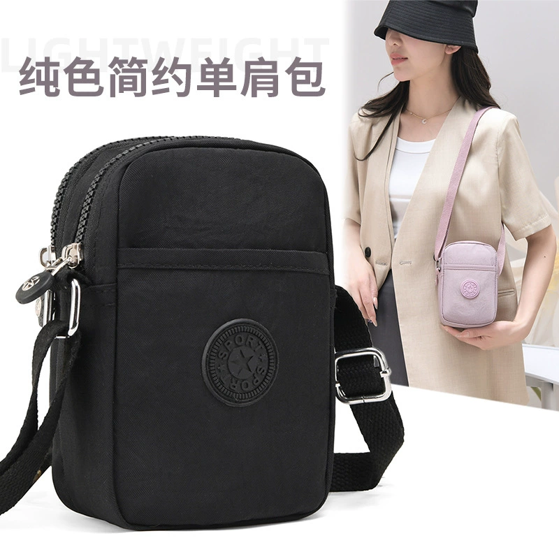 2025 Новый мини-холщовый кроссбоди с принтом, однотонный, в корейском стиле, маленькая квадратная сумка, повседневная холщовая сумка через плечо для женщин