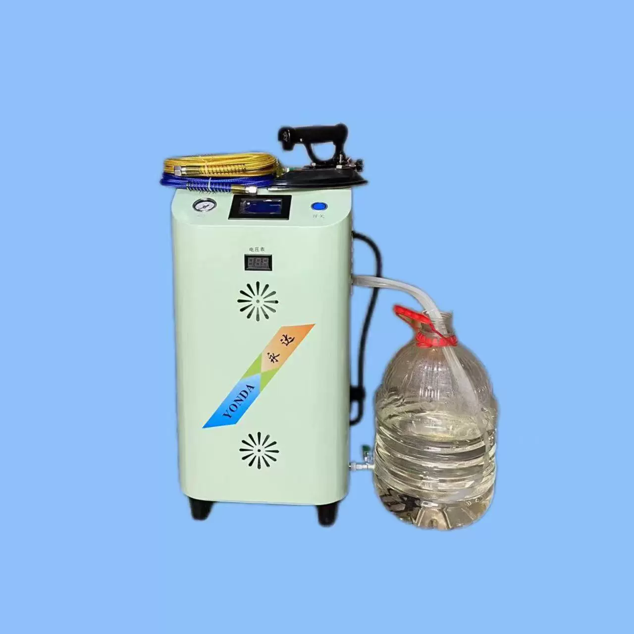 永达4500瓦全自动节能锅炉蒸汽熨斗带拉杆滑轮水箱窗帘店平挂两用