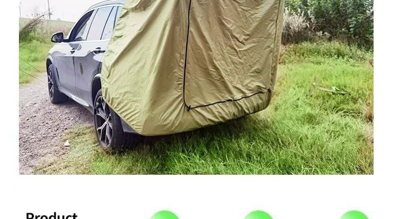 Direct from the manufacturer: Thickened, sun-proof, portable car tail tent, canopy, trunk camping outdoor tent, travel car tail tent