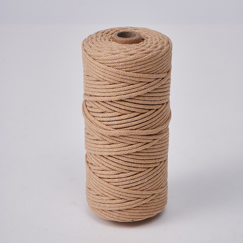 Cuerda de algodón con núcleo de 3mm, ropa de bricolaje, decoración de textiles para el hogar, cordón de algodón, cuerda tejida, tapicería de color, cuerda de algodón con corazón