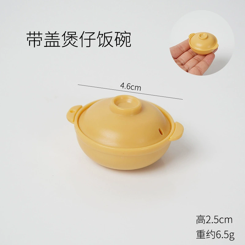 Small realistic tableware, food play, toy, DIY