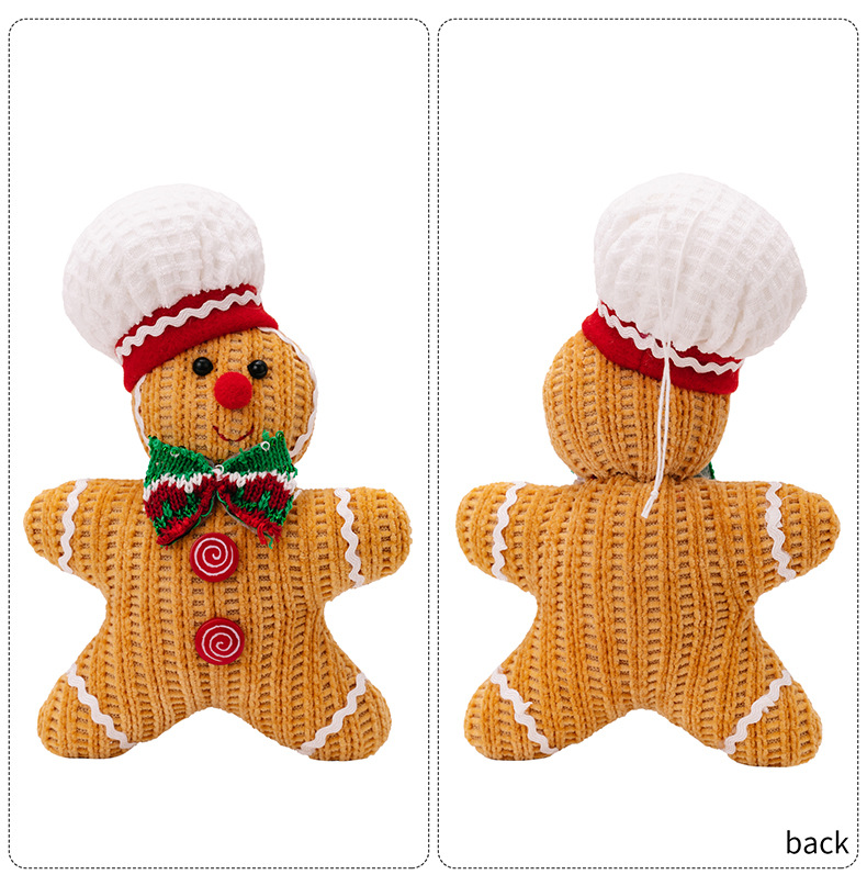 160g Weight Hanging Ornaments Event & Party Supplies 1 Piece Quantity Party, Festival Occasion Polyester Material Christmas Festival Gingerbread Pattern Cute Style Christmas Cute Gingerbread Polyester Party Festival Hanging Ornaments 3
