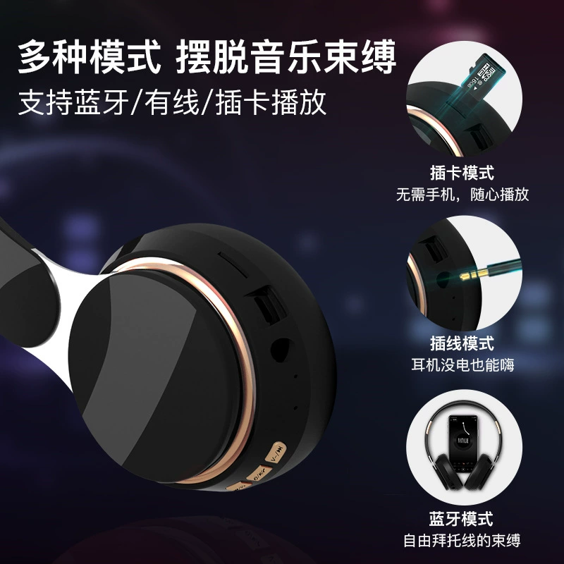 Новая беспроводная Bluetooth-гарнитура с креплением на разъеме и мощными басами, спортивная компьютерная гарнитура