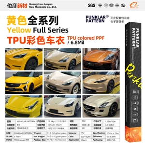 Yellow Tpu Color Car Wrap Film Desert Maple Yellow Ppf Paint Protection Film Full Body Color Change Heat Repair