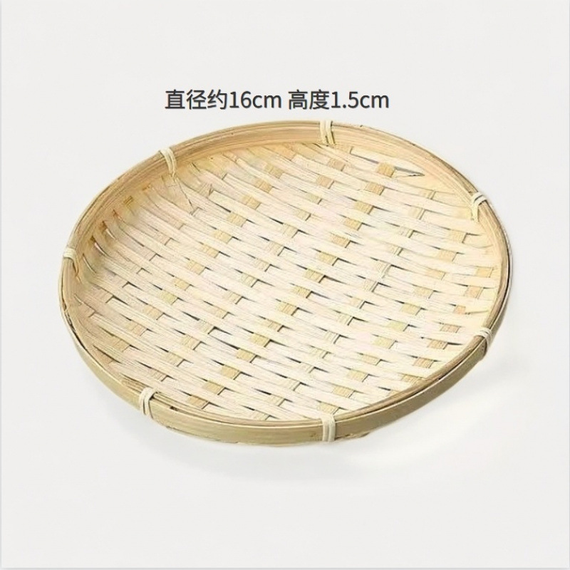 핫 세일: 수제 원형 대나무 접시 16cm