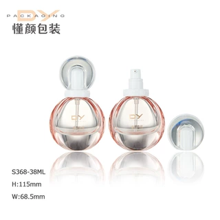 24新款38ML异形玻璃瓶粉底液瓶防晒隔离乳妆前乳精华瓶BB包装瓶子