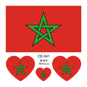 Colección completa de banderas nacionales Spot Juegos del Día Nacional Pegatinas de bandera de amor Pegatinas de tatuajes Pegatinas faciales impermeables para hombres y mujeres Pegatinas de actividad