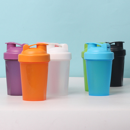400ml protein powder shaker cup with scale milkshake cup plastic shaker cup shaker fitness sports water cup customized 