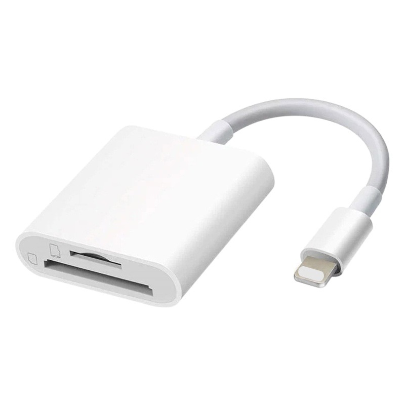 Aplicable a Apple móvil iPad tarjeta de memoria lectura rayo Cámara lector de tarjetas adaptador OTG cable de datos