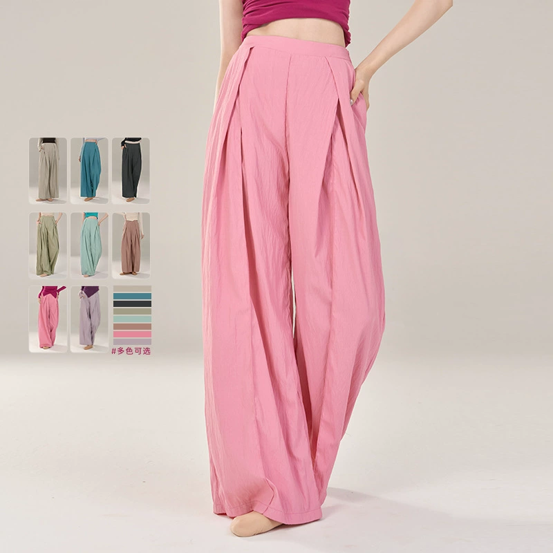 Современная танцевальная одежда брюки 2024 новые осенние и зимние повседневные тренировочные брюки широкие брюки женские брюки