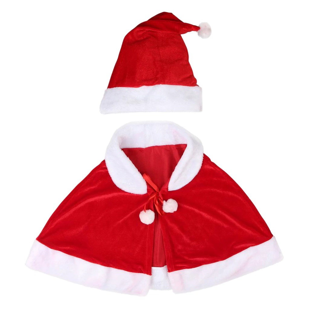 Рождественские женские взрослые дети с капюшоном накидка рождественские золотые бархатные платки накидки одеваются