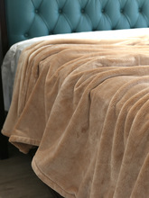 出口美国冬季床单绒毯法兰绒珊瑚绒纯色短毛绒单层盖毯毛毯毯子