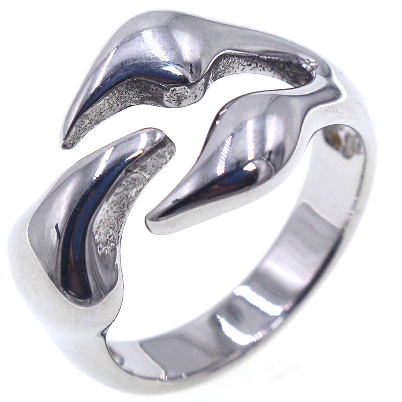 Re147 Cross-Border Export European and American Retro Men's Punk Titanium Steel Ring Wholesale Open Eagle Claw Stainless Steel Ring