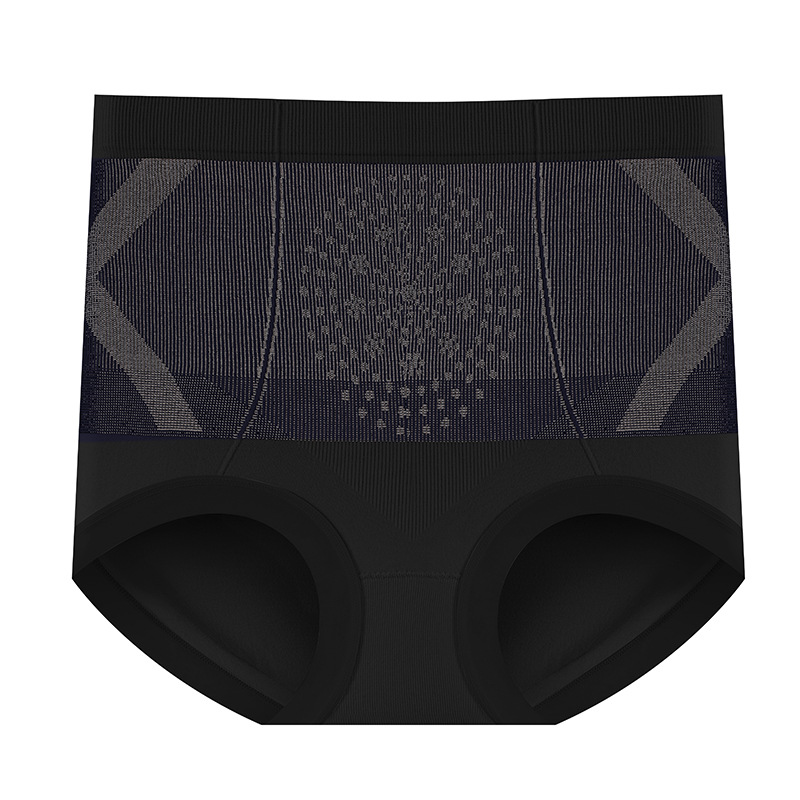Vendaje negro X cruzado, cintura alta suave, abdomen fuerte, grado 10A, antibacteriano, entrepierna 100% de algodón puro, ropa interior de mujer transpirable y agradable para la piel