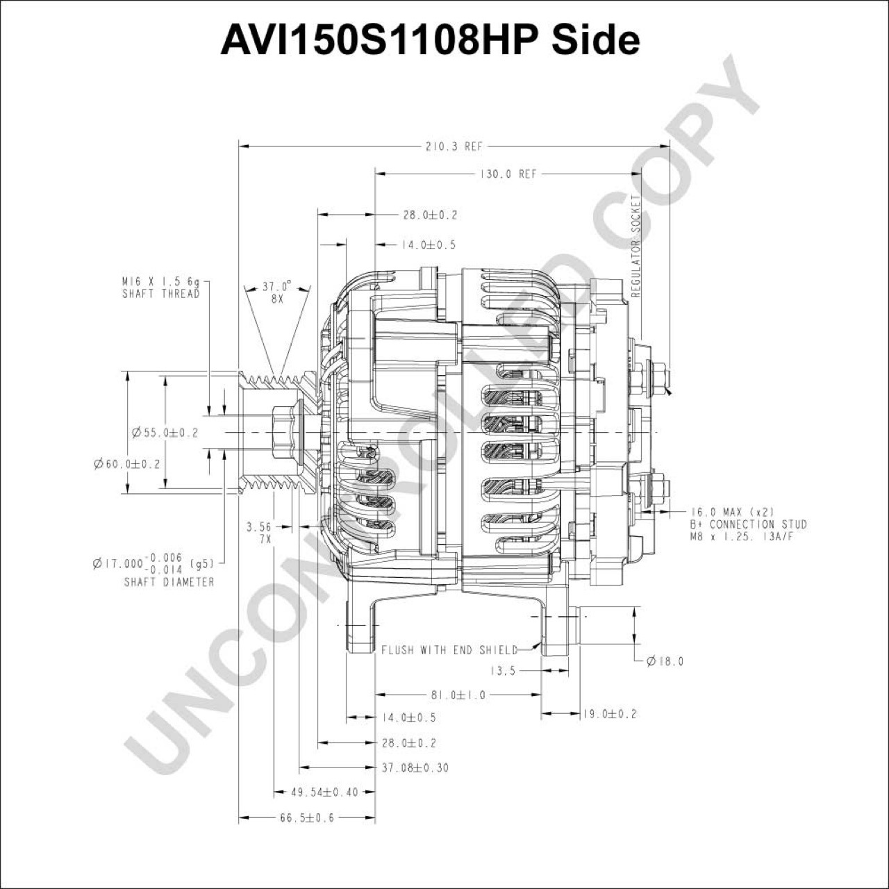 Avi150S1112Hp Generator 8066397 Generator Suitable for Irizar Generator