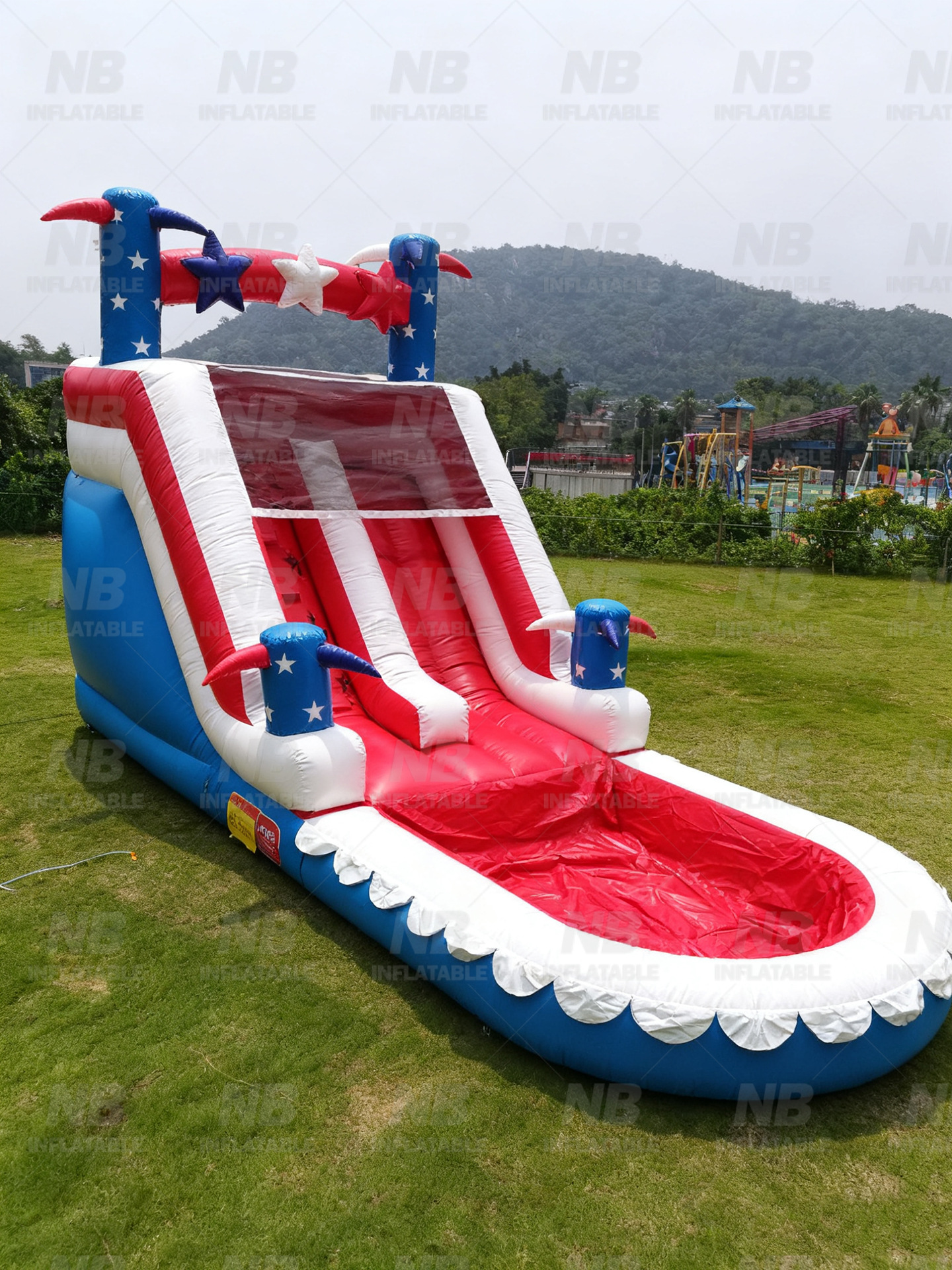 Piscina inflable PVC al aire libre combinación deslizante cama de salto parque de juegos padres-hijos piscina interactiva deslizante de agua castillo