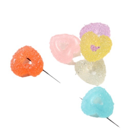 樹脂愛桃心砂キャンディー水晶泥diy部品スライム充填物冷蔵庫シール部品