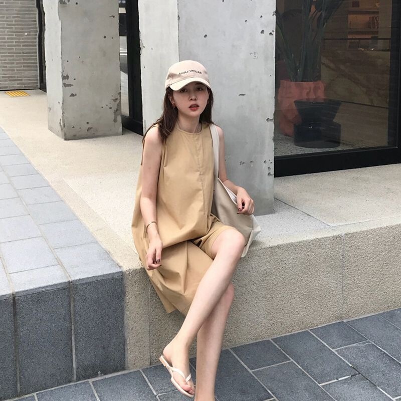 Maternity Wear Plus Size for Fat Girls, Summer New Style, Fashionable, Loose and Slimming Cotton Dress, Tank Top Dress Maternity Wear Plus Size for Fat Girls, Summer New Style, Fashionable, Loose and Slimming Cotton Dress, Tank Top Dress