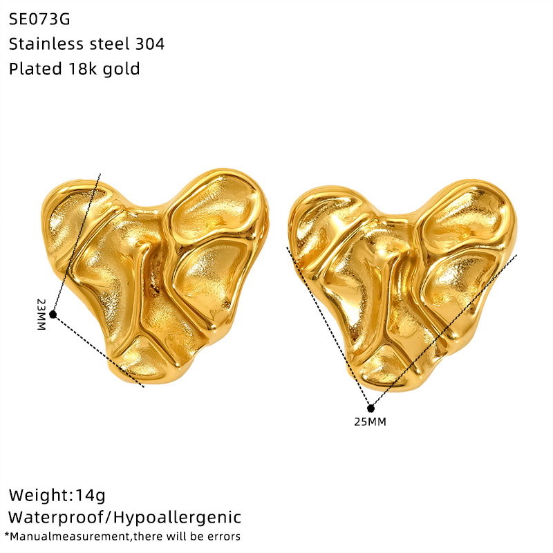 11g Weight Titanium Steel Ear Needle Material Ear Studs Classification 1 Pair Quantity 1 Pair Vintage Style Simple Style Geometric Plating Titanium Steel Ear Studs