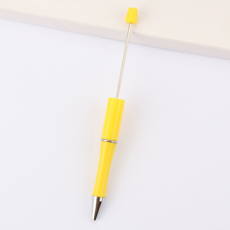 En stock al por mayor creativo de dibujos animados papelería DIY con cuentas bolígrafo logotipo imprimible