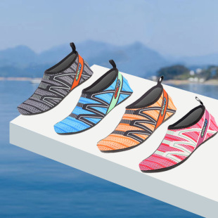 Beach Socks and Shoes for Men and Women, Water Park Wading Outdoor Swimming Shoes, Soft Shoes, Non-Slip and Anti-Cut Barefoot Shoes