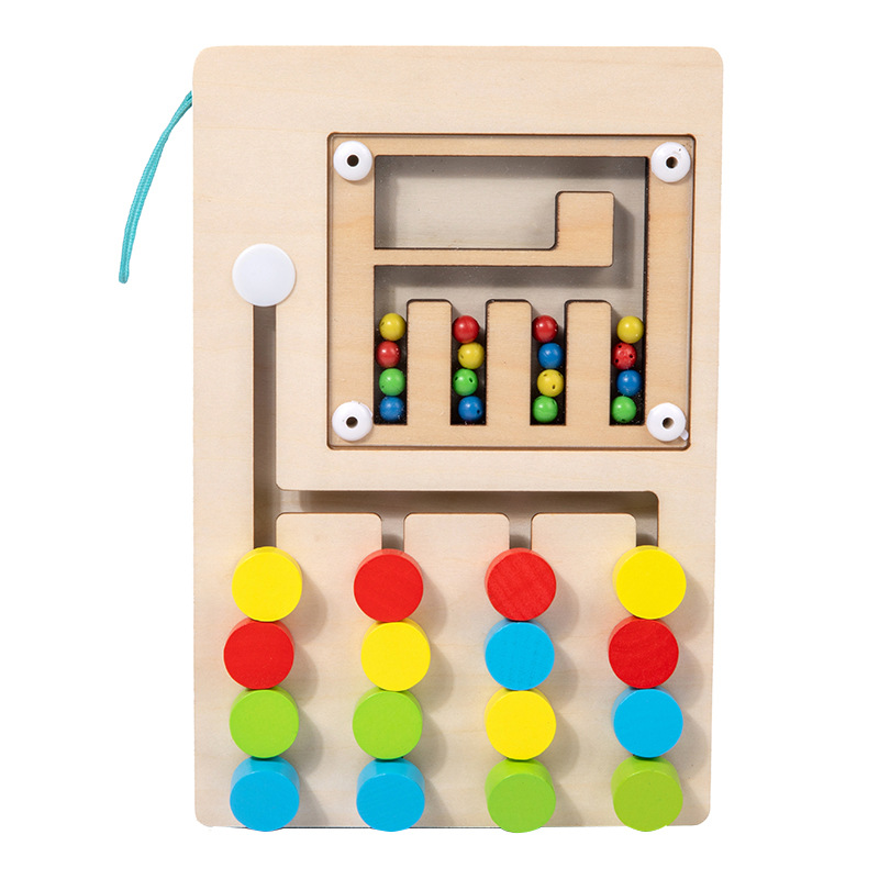 Manik-manik berjalan empat warna magnetik