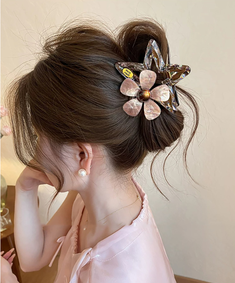 Korean-Style Schleifenklammer Butterfly Haarklammer für Frauen Fünfzackstern Haiflossen-Clip elegante Haarnadel Hochsteckfrisur-Clip 2026 Neukollektion wunderschönes Haaraccessoire
