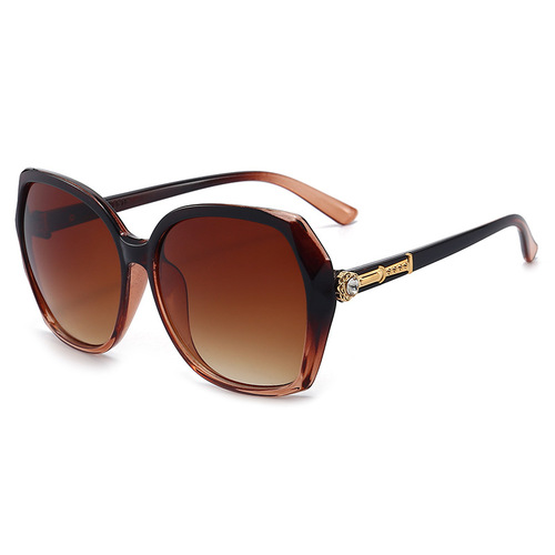 New 2024 Square Frame Sunglasses for Women, European and American Style, Diamond Accents, Fashionable, Cross-Border Trade Version Sunglasses