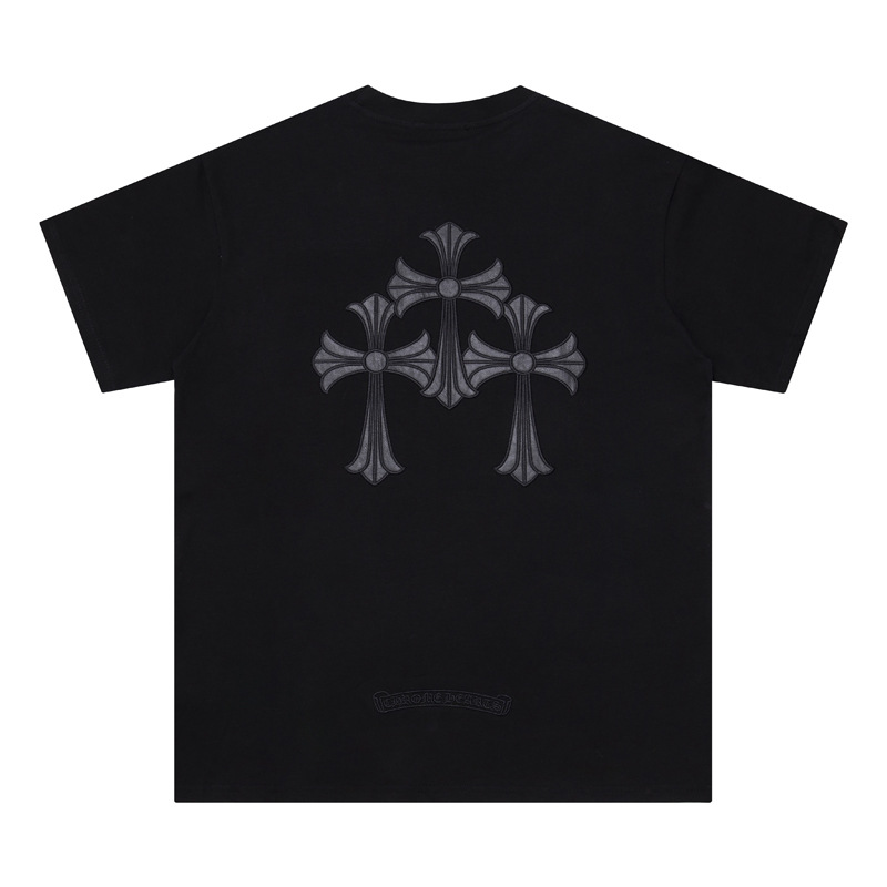 Chrome Heart 24 nuevo Crocodile de verano de moda europea y americana camiseta de manga corta para hombres y mujeres