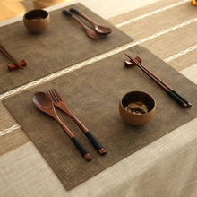 餐垫可水洗桌布茶杯布纹餐桌垫子防烫隔热垫高级感西餐垫杯垫