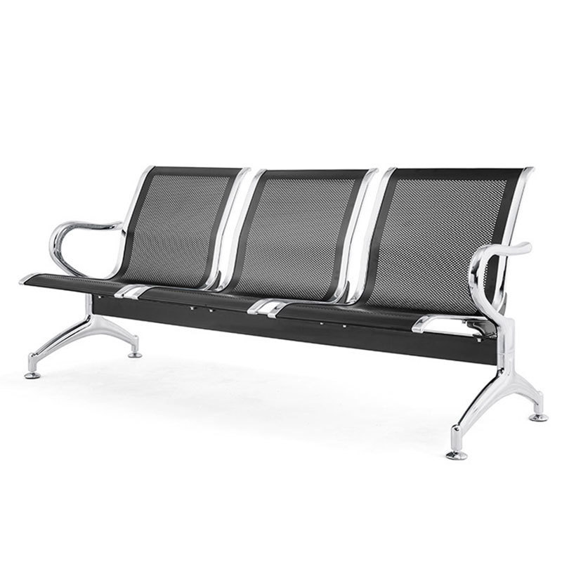 Silla de aeropuerto de acero laminado en frío de alta velocidad estación de tren cojín del asiento apoyabrazos opcional fila asiento público suministro directo de fábrica image 4