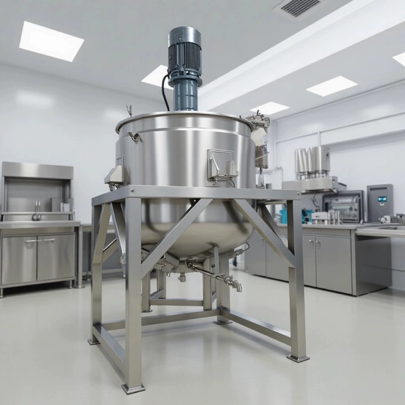 Дунгуань поставляет паровой электрический нагревательный вакуумный реактор из нержавеющей стали для фармацевтической промышленности, резервуар для смешивания жидкостей, двухслойный нагрев