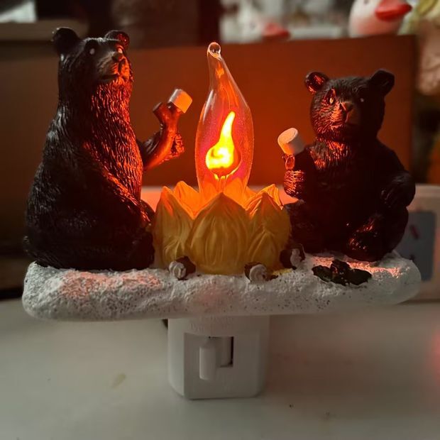 国境を越えた新製品2024 Ghost Campfireフリップリングナイトライトハロウィーン夜灯|undefined