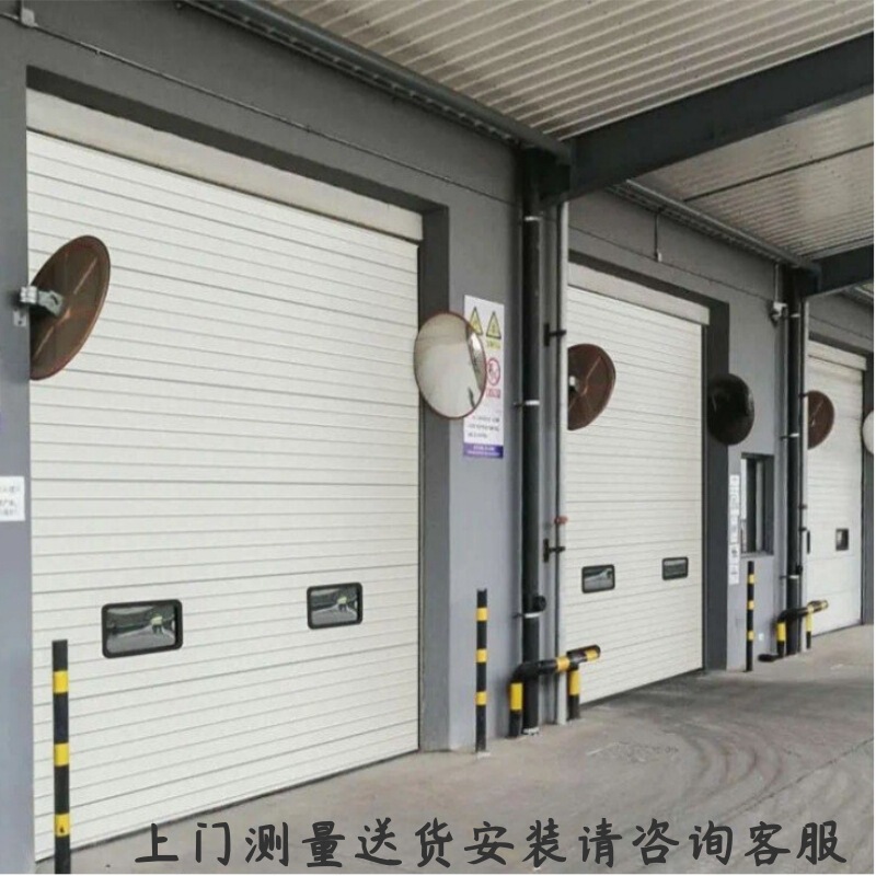 Industrial lifting door electric sliding door warehouse cold storage unloading platform plant insulation wind-resistant garage replica door