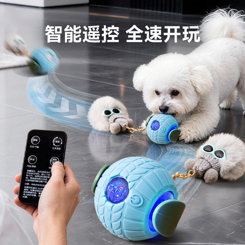 Juguetes para perros y gatos, muñecas eléctricas para gatos y perros, bolas vocales para perros, control remoto inteligente para acompañar juguetes para perros y gatos.