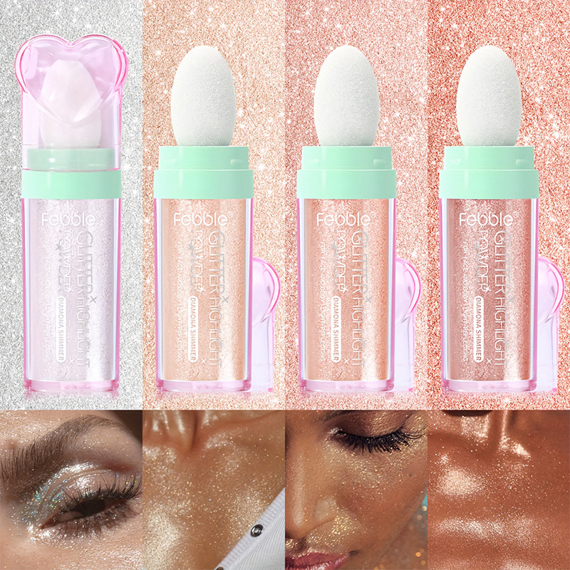 USHAS Europa y los Estados Unidos spot transfronterizo batida polvo de brillo alto brillo brillante todo el cuerpo maquillaje estereoscópico FBF032