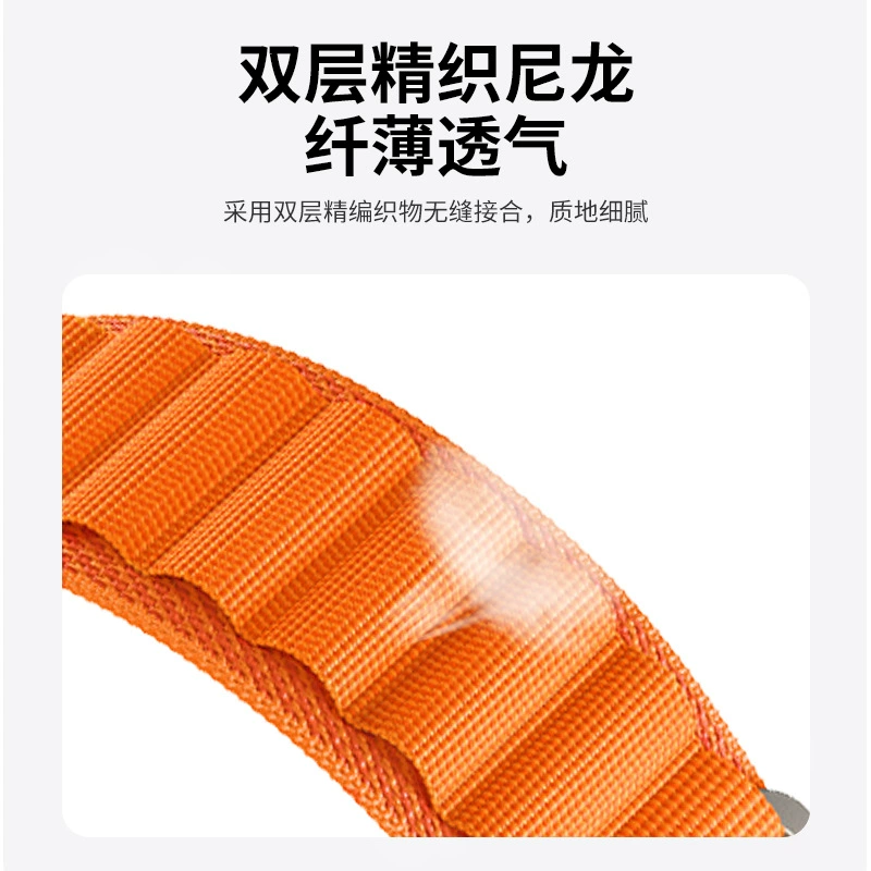 The new model is suitable for AppleWatch Ultra strap 6/7/8/SE nylon woven Apple alpine back ring strap
