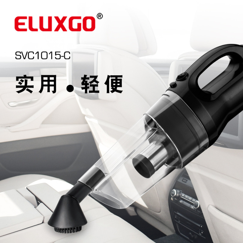 Shimono Factory 2-in-1 Car Portable Handheld Bagless Cyclone Vacuum Cleaner 15C