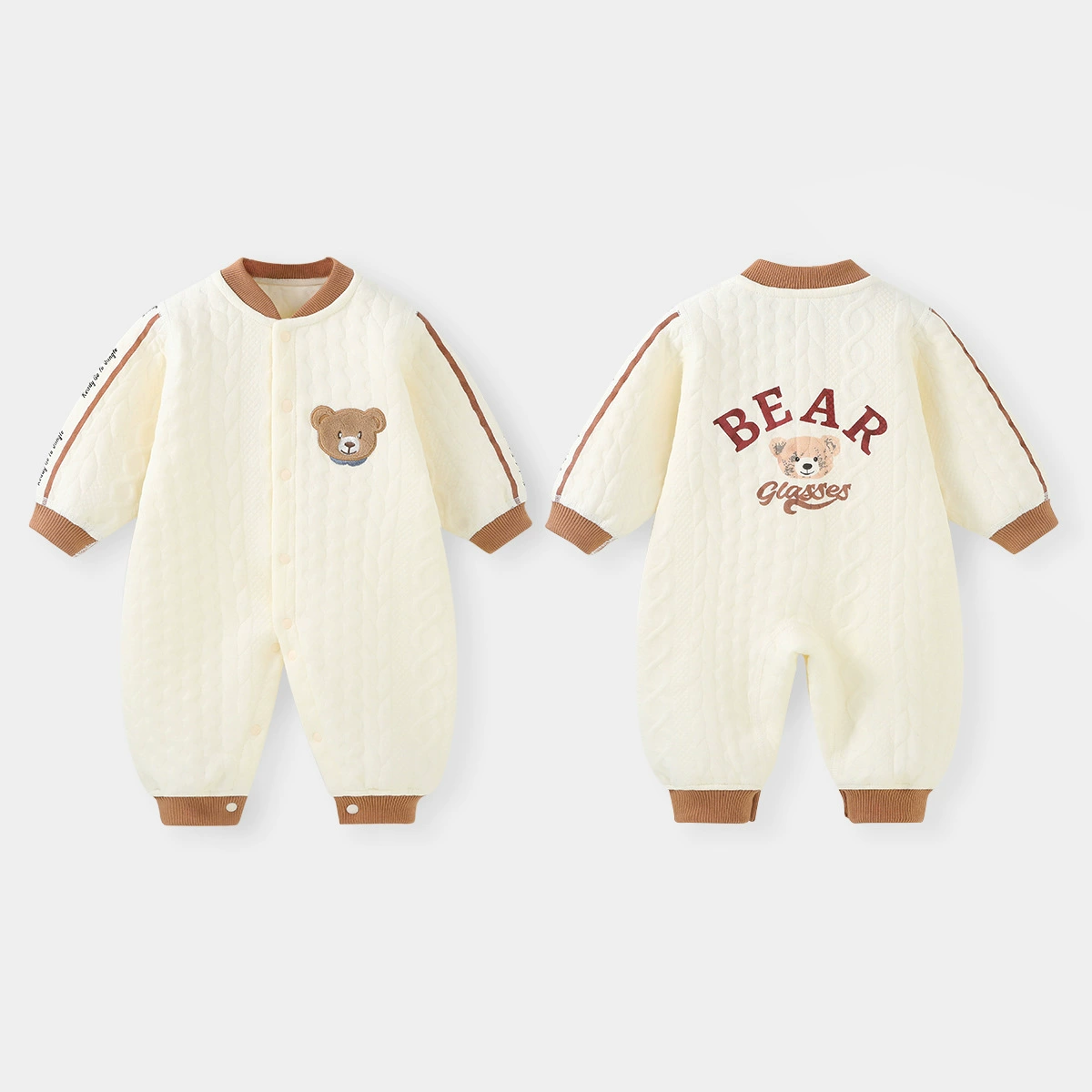 Демисезонный bodysuit для детей, сохранение тепла весной, комбинезон для новорожденных, пижама