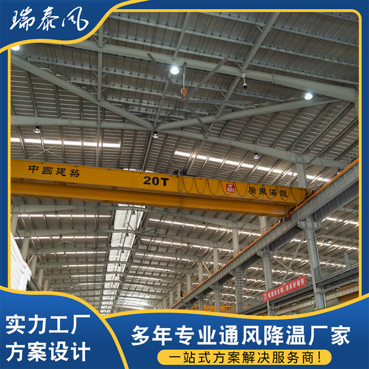 Exhaust Ventilation Equipment, Large Ceiling Fans for High-Temperature Leather Workshops in the Pearl River Delta, Industrial Fans, Large Airflow Variable Frequency Direct Current Fans Exhaust Ventilation Equipment, Large Ceiling Fans for High-Temperature Leather Workshops in the Pearl River Delta, Industrial Fans, Large Airflow Variable Frequency Direct Current Fans