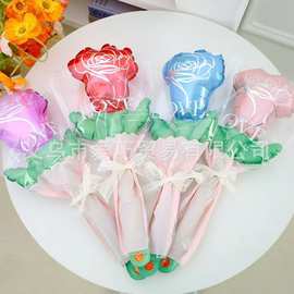女神节玫瑰花气球母亲节告白气球妈妈生日布置爱心花束花朵气球