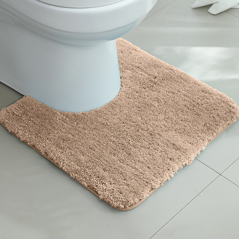 Alfombrilla antideslizante en la puerta del baño flocado Alfombra absorbente gruesa Alfombra de entrada del inodoro Alfombrilla de la puerta Alfombra de la cama del dormitorio