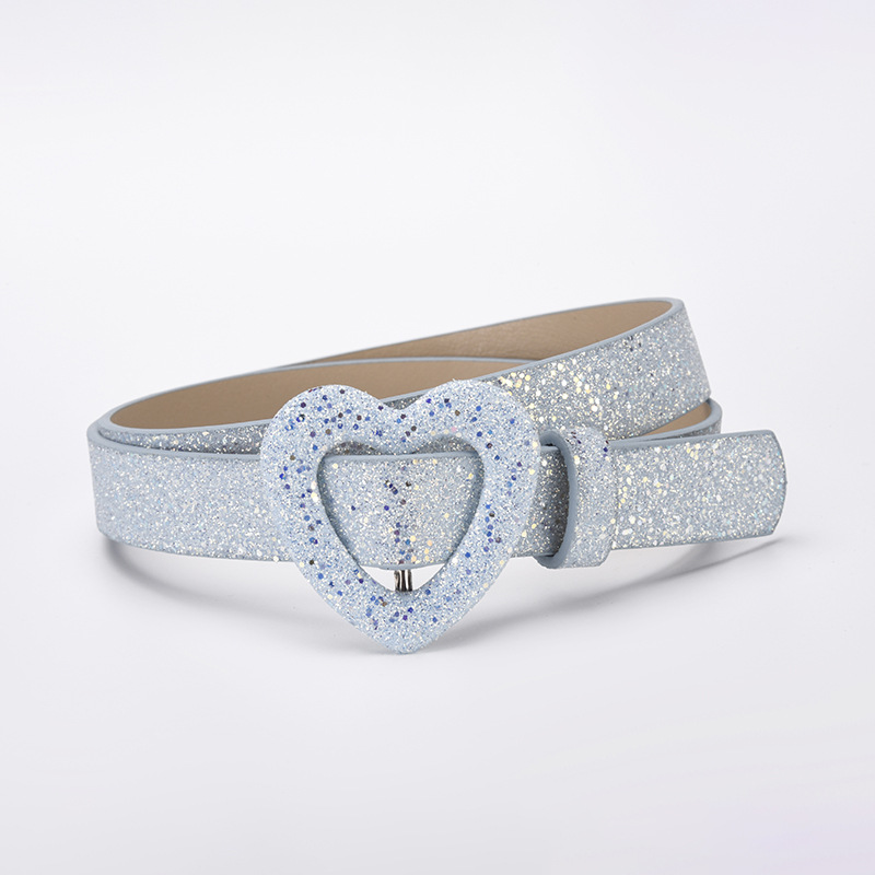 Cinturón Infantil Decorativo con Corazón de Piel de PU con Hebilla Automática para Ocio