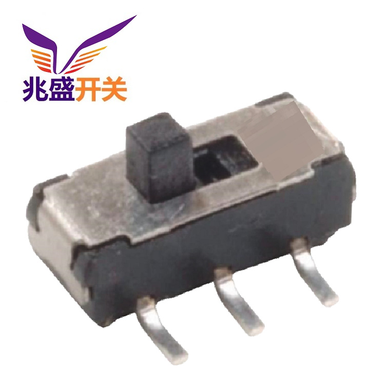 电器两档贴片滑动开关  电脑贴片2档拨动开关  两档贴片滑动开关