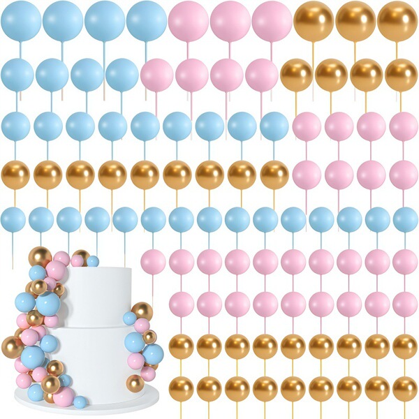 Cross-border 108 mixed color cake decoration balls