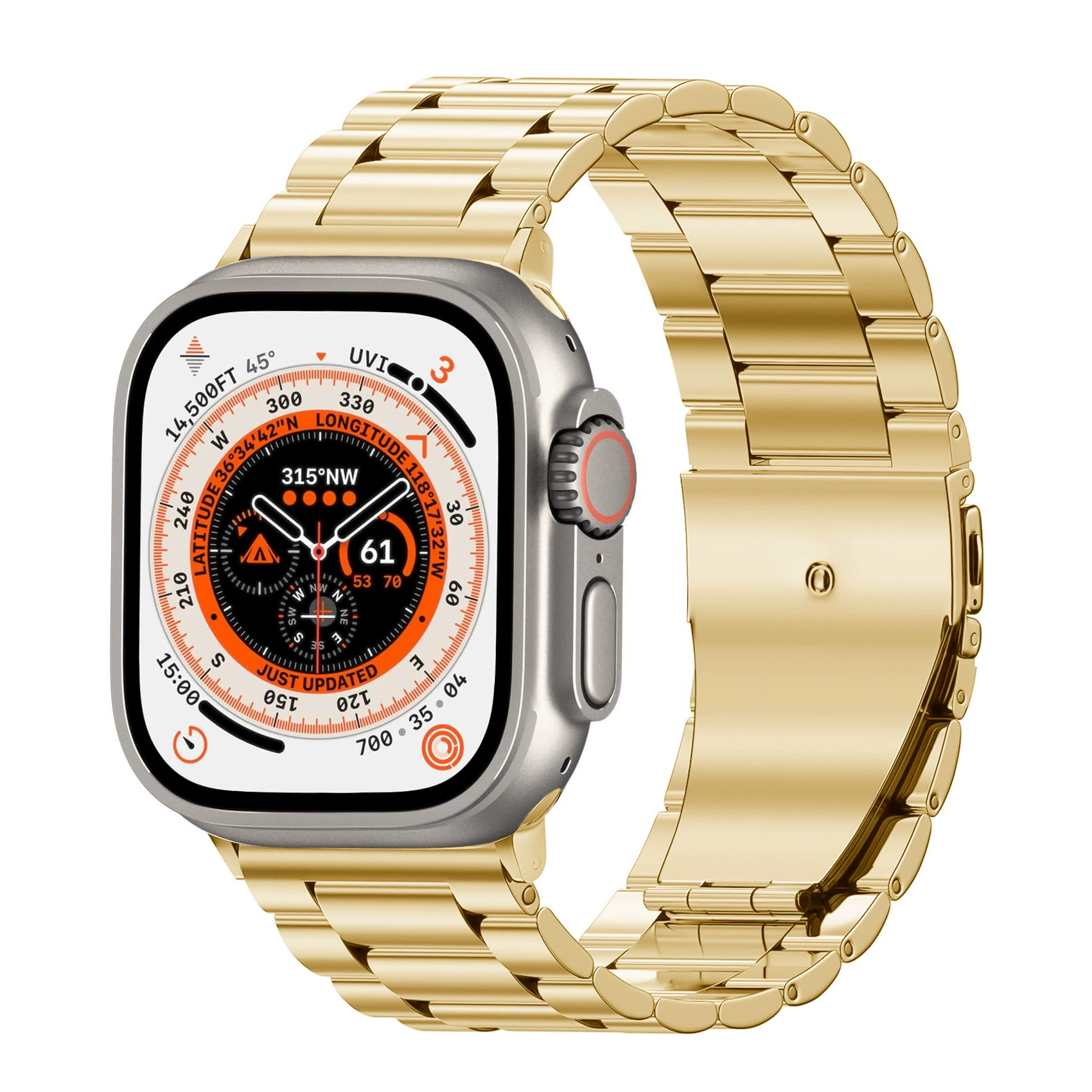 Титановый ремешок Sanzhu из титанового сплава, подходит для Apple Watch 10 / Ultra2, титановый браслет для Apple Watch