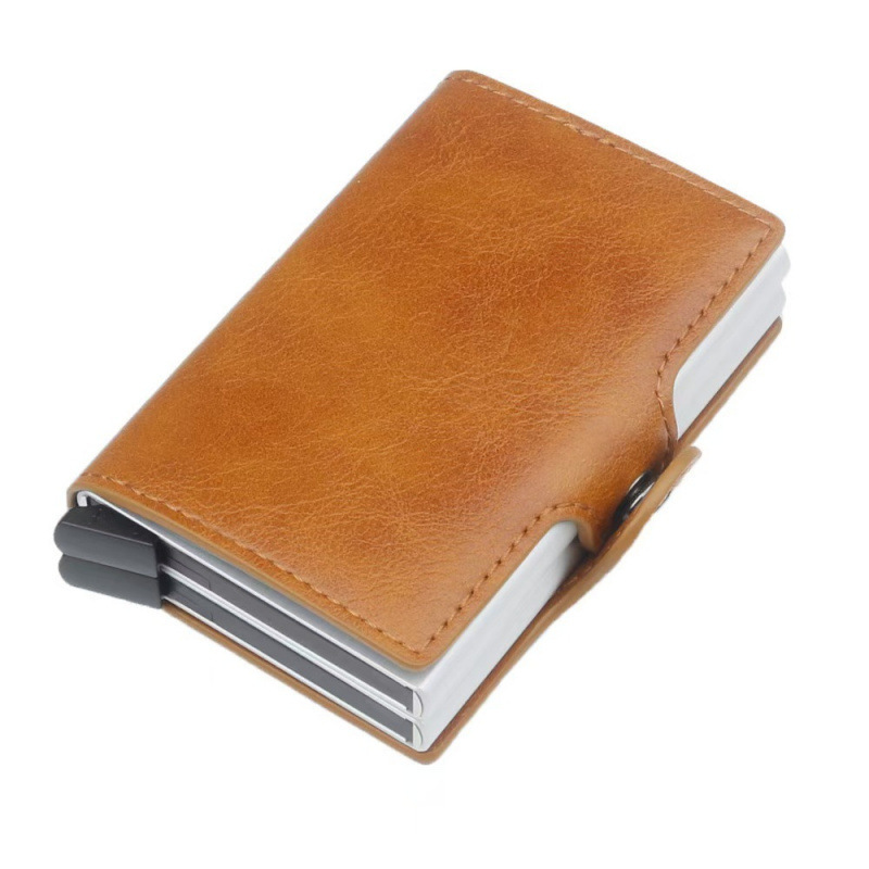 Cartera con Bloqueo RFID para Hombre, Tarjetero para Identificación y Tarjetas de Crédito