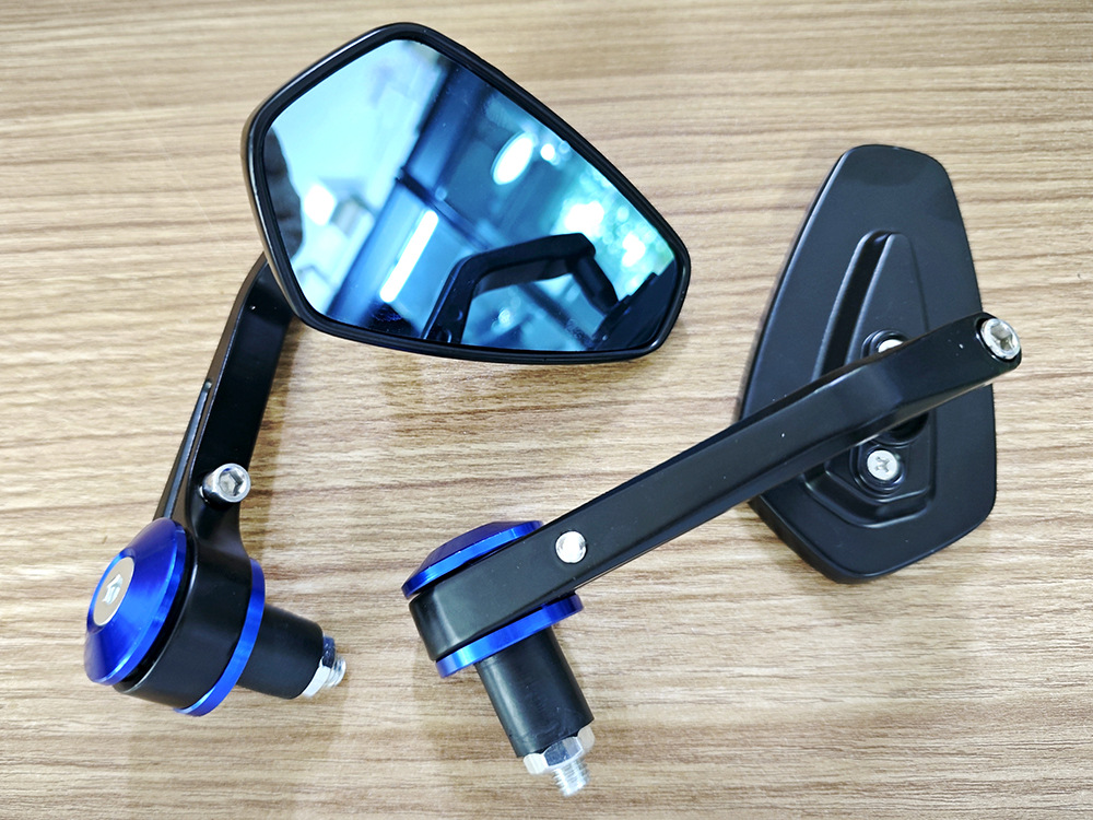 All-Aluminum Alloy Motorcycle Modified Rearview Mirror, Handlebar Mirror, Handlebar Reflector, Sports Car Convex Rearview Mirror